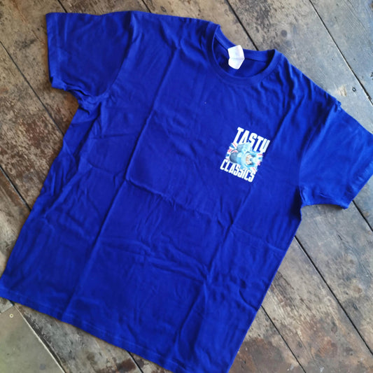 Blue Starter Motor Logo Printed T-Shirt - Final Stock