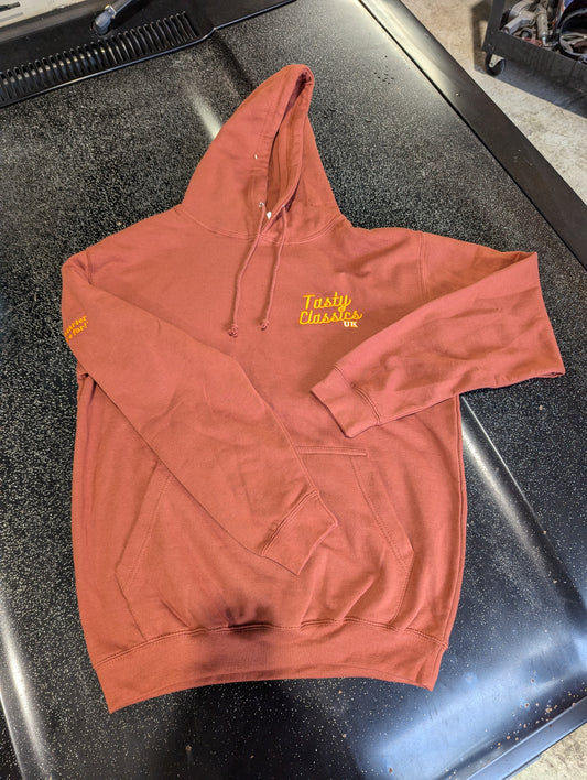 Rust Classic Embroidered Logo Hoodie Medium - FINAL STOCK